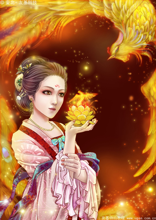古风插画教程《莲花灯》（下）