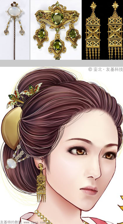 古风插画教程《莲花灯》（下）