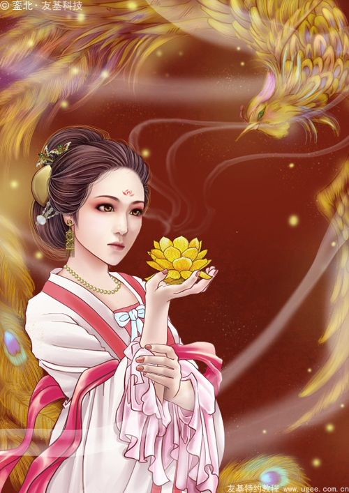 古风插画教程《莲花灯》（下）