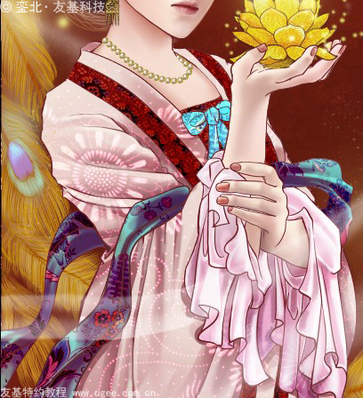 古风插画教程《莲花灯》（下）