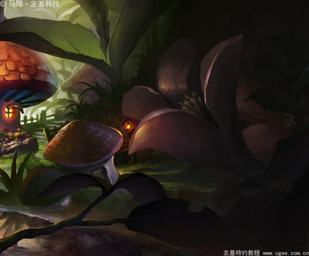 唯美插画教程《童年梦境》(下)