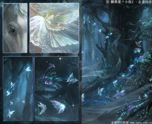 马年贺图插画教程《夜の风》
